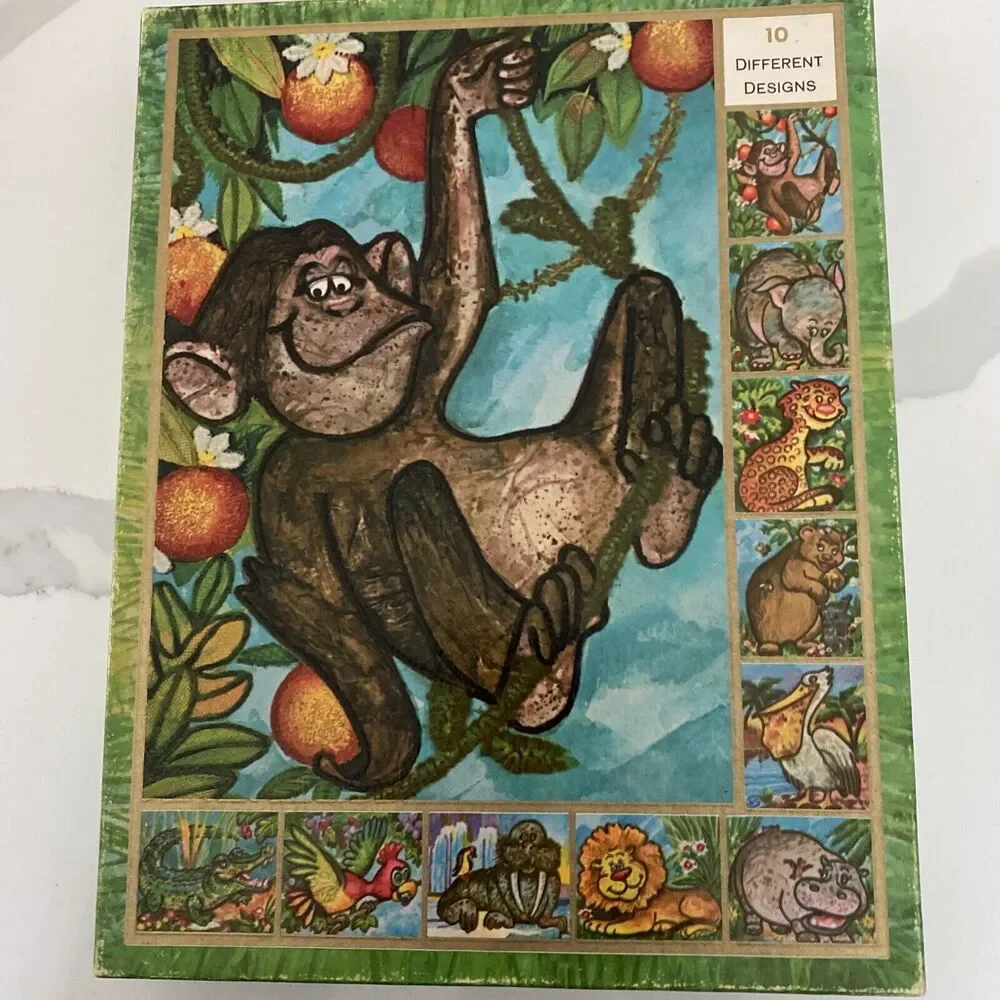 The Critters Birthday Cards Giant (9.5x7.5) 9 Vintage Cards Designed By Monte